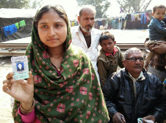 Homeless election card