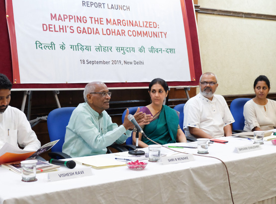 Gadia Lohar report launch Renake ji